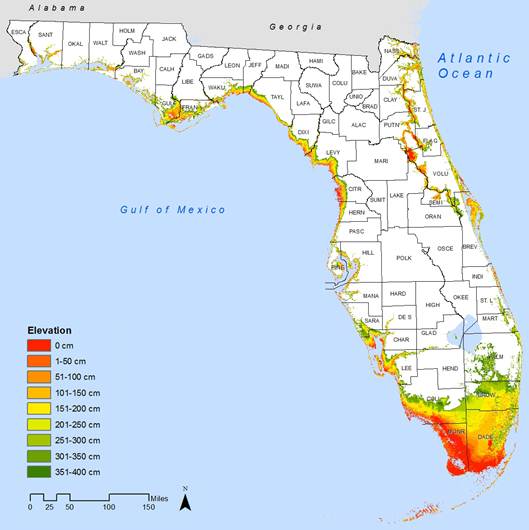 Highest Elevation In Florida Map - Table Rock Lake Map