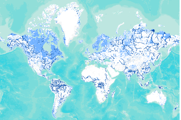 Global Lakes and Wetlands Database - Level 2 (small lakes and