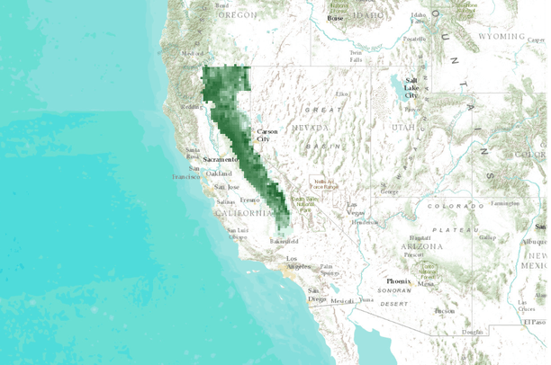Yale Framework - Effects of climate change and vegetation on the current and future distribution of martens and fishers in the Sierra Nevada, California USA