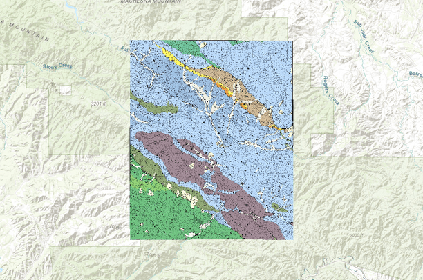 Dibblee Maps Los Machos Hills USGS Quad, Dibblee Geology | Data Basin