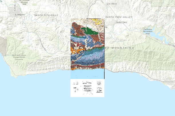 Dibblee Maps Gaviota and Solvang USGS Quad, Dibblee Geology | Data Basin