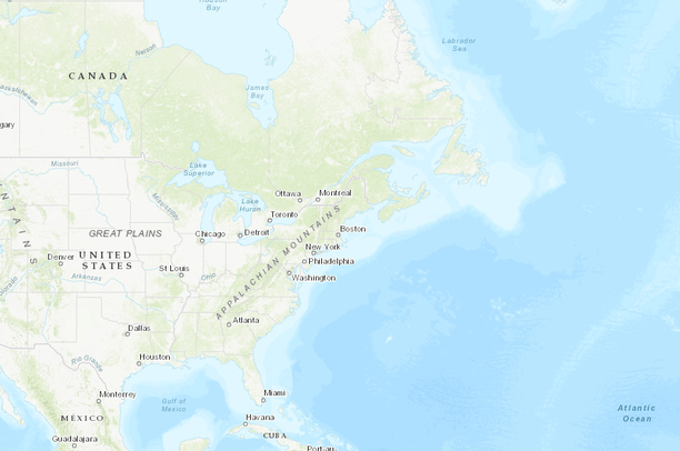 Map Of Ne Usa And Canada Terrestrial Habitat Map for the Northeast US and Atlantic Canada  Map Of Ne Usa And Canada Terrestrial Habitat Map for the Northeast US and Atlantic Canada