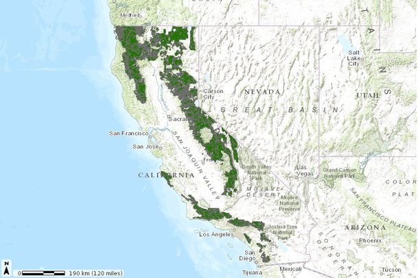 National Forests of California  Data Basin