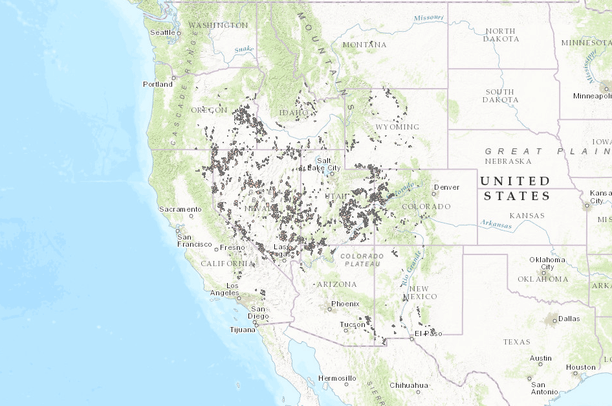 High conservation value areas on BLM lands in 11 western states  Data