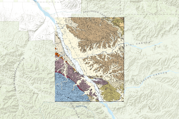 Dibblee Maps Cuyama Peak USGS Quad, Dibblee Geology | Data Basin