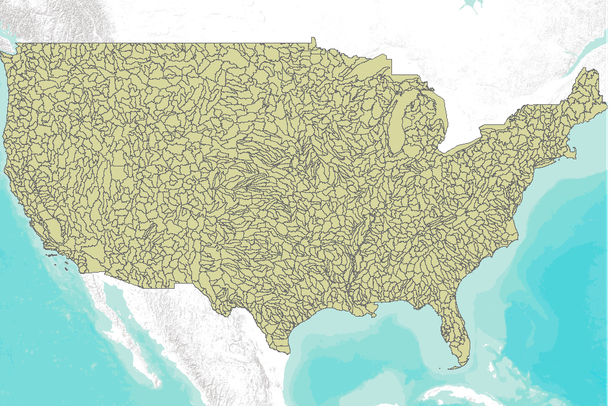 1 250 000 Scale Hydrologic Units Of The United States Data Basin Preview
