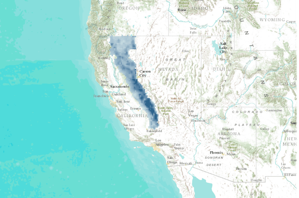 Mean summer (July – September) precipitation, 2046-2065, Hadley CM3 ...