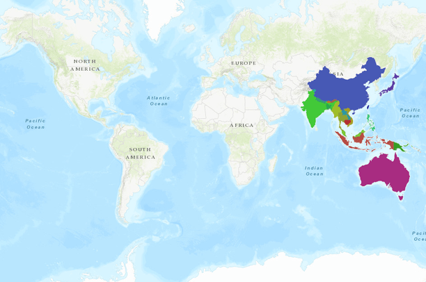 Basic Asean Map asean | Data Basin