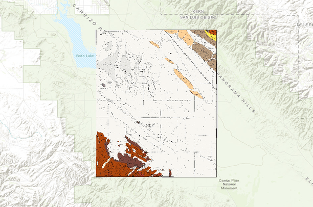 Painted Rock USGS Quad, Dibblee Geology | Data Basin