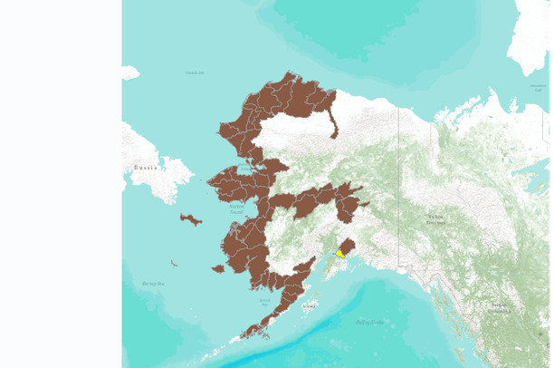 Alaska blackfish (Dallia pectoralis) distribution and status by HUC8 ...