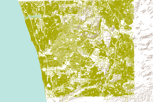 Parcels of San Diego County - West-Central (January 2011) Data Basin