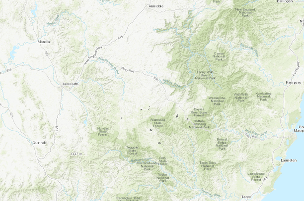 Threatened biodiversity, Walcha, NSW, Australia | Data Basin