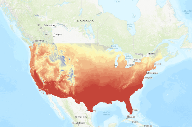 United States Annual Temperature Raster | Data Basin