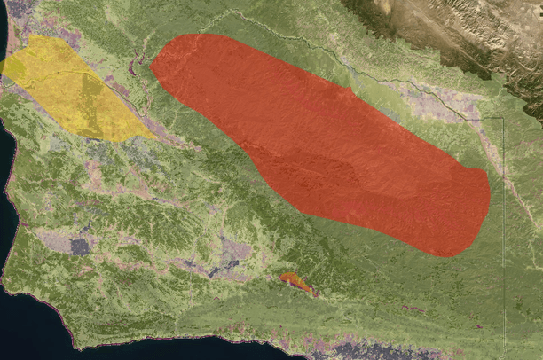 Mammal Habitat Suitability versus Human Land Modification_GillianKissel