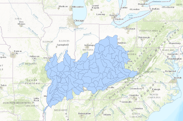 Huc 10 Watershed Map Kentucky Huc 8,10, And 12 | Data Basin