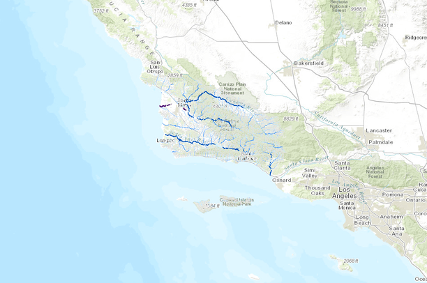 River Stream Map View Streams and Rivers | Data Basin