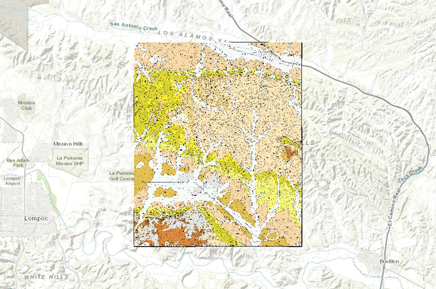 Dibblee Maps Los Alamos USGS Quad, Dibblee Geology | Data Basin