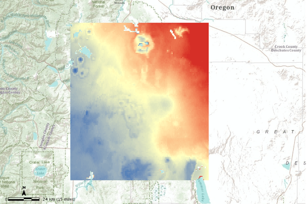 Projections of change in maximum temperature - eastern Oregon study ...