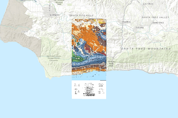 Sacate Ridge Sacate and Santa Rosa Hills USGS Quad, Dibblee Geology | Data Basin