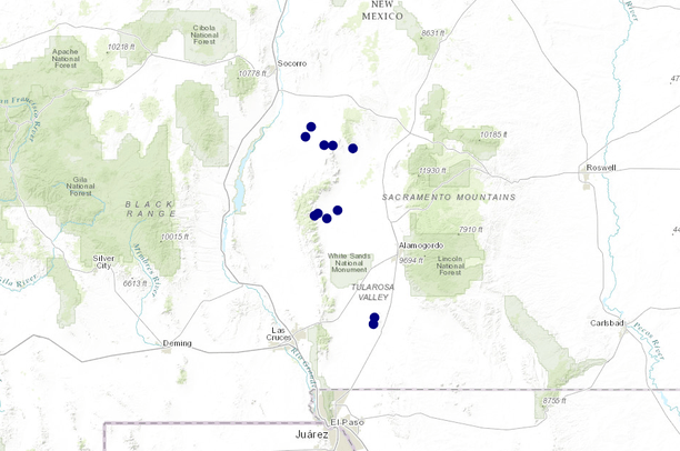Wstf Map White Sands Missile Range_2015_BatAMP | Data Basin