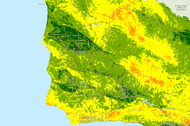 Map 9 - evacuation zones overlain with “one way out” areas, and high ...