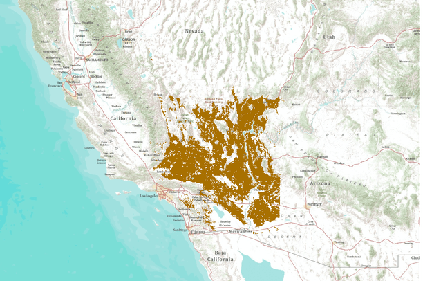 Maxent Output For Modeling Habitat Of The Desert Tortoise Gopherus Agassizii In The Mojave And Parts Of The Sonoran Deserts Of California Nevada Utah And Arizona Usa Data Basin
