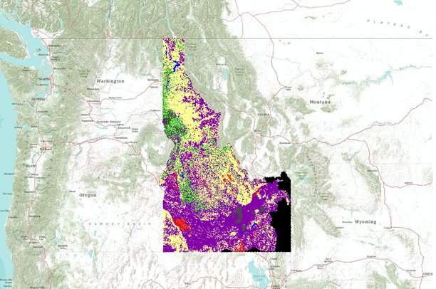 Maps Of Rockhounding Areas Idaho Landfire Fire Regime Groups - Idaho, Usa | Data Basin