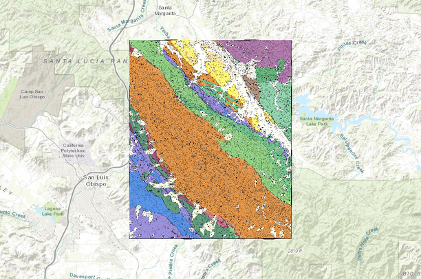 Dibblee Maps Lopez Mountain USGS Quad, Dibblee Geology | Data Basin