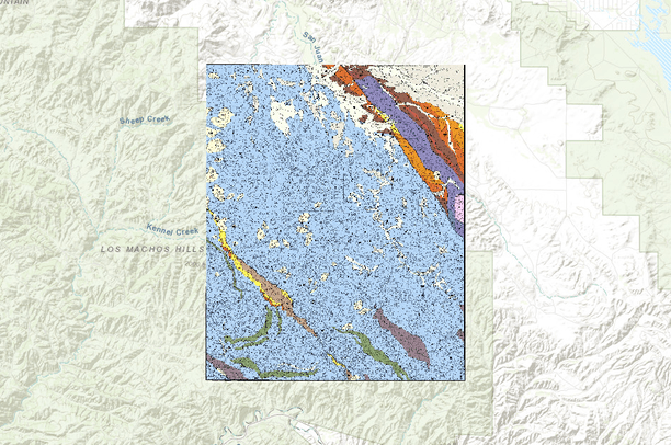 Dibblee Maps Branch Mountain USGS Quad, Dibblee Geology | Data Basin