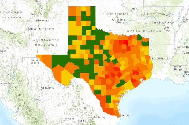 Texas Population Trends | Data Basin
