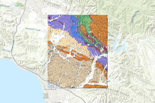 Dibblee Maps Arroyo Grande NE USGS Quad, Dibblee Geology | Data Basin