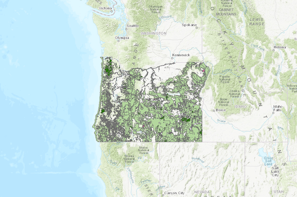Protected Areas Database of the United States (PAD-US) (USGS), Oregon ...