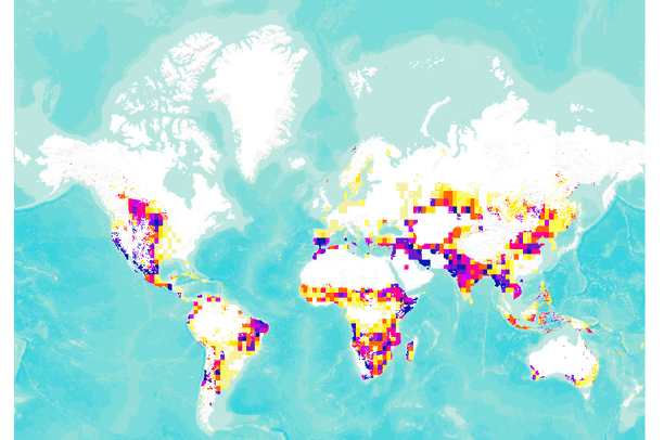 Global Drought Hazard Frequency and Distribution | Data Basin