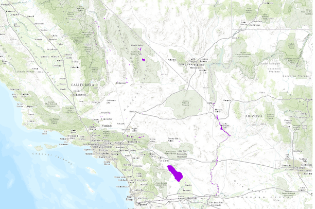 NHD Ponds, Lakes, Reservoirs, and Major Rivers (polygon), DRECP | Data ...