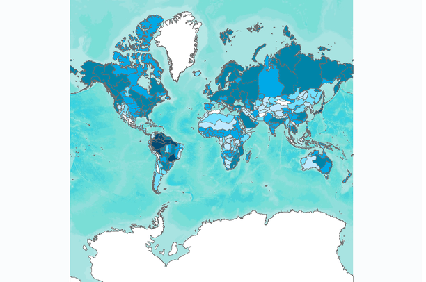 Number of Migratory Fish Species by Freshwater Ecoregion | Data Basin