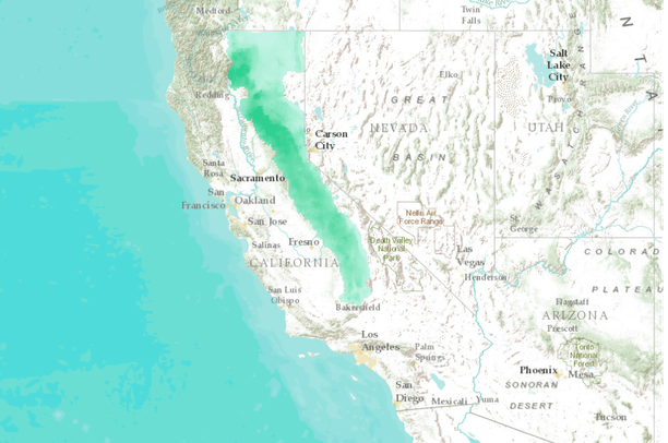Mean winter (January – March) precipitation, 2076-2095, Hadley CM3 A2 ...