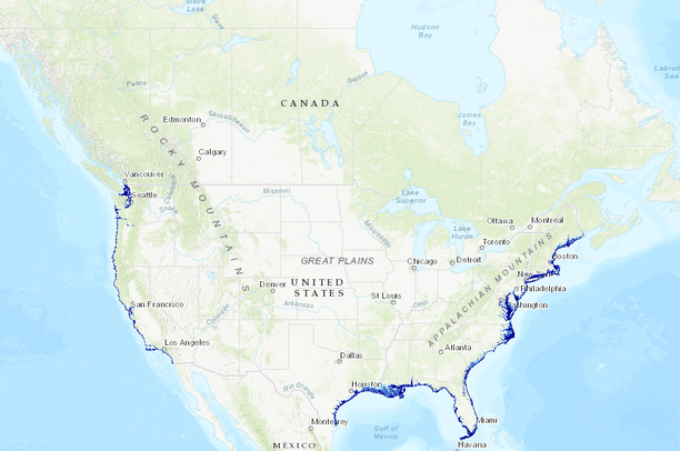 6ft Sea Level Rise Inundation | Data Basin