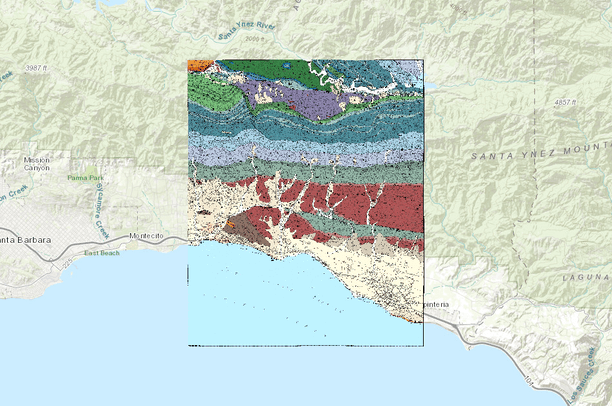 Dibblee Maps Carpinteria USGS Quad, Dibblee Geology | Data Basin