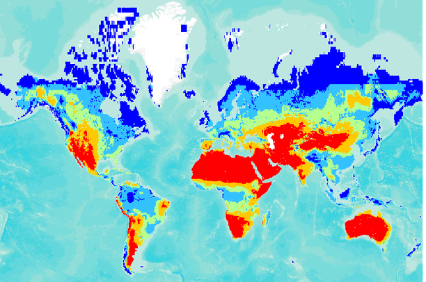 Global Annual Average Climate Moisture Index (CMI)  Data Basin