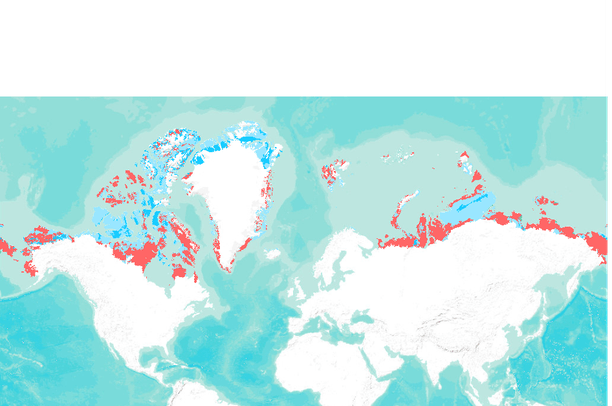 Circum-arctic vegetation and permafrost data