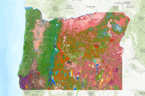 Oregon Biom Map Oregon Statewide Habitat | Data Basin