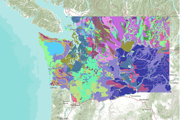 Geology of Washington, USA | Data Basin