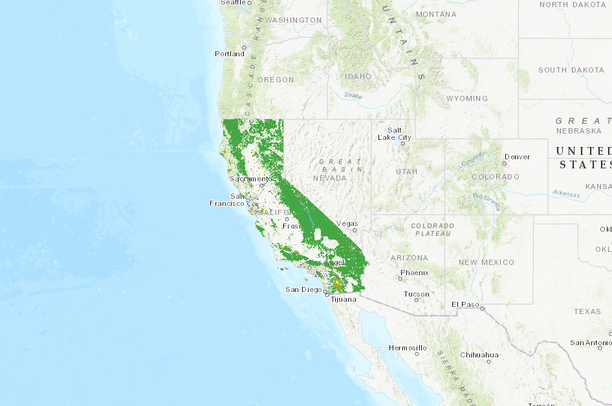 Map Protected California Protected Areas Database Version 2021a | Data Basin