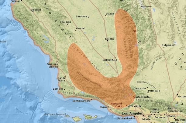 Condor Data Condor Habitat Range | Data Basin