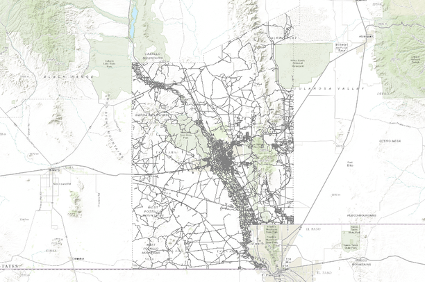 Tiger Line Shapefile 2010 County Dona Ana County Nm All Roads County Based Shapefile Data Basin Dona Ana County Parcel Map