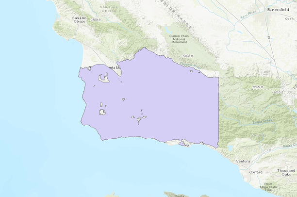 High Fire Hazard Area, Santa Barbara County | SBC Atlas