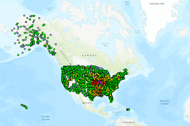 NOAA - National Weather Service Current and Forecast River Stages ...