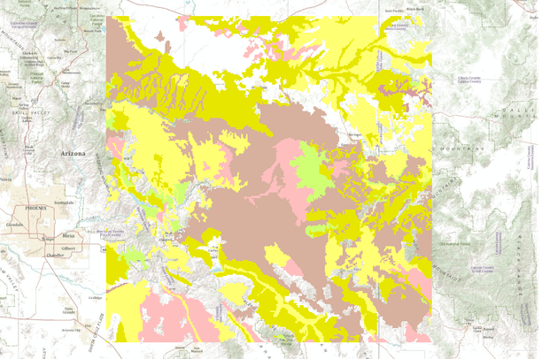 Percent clay in intermediate soil horizons for the Apache-Sitgreaves ...