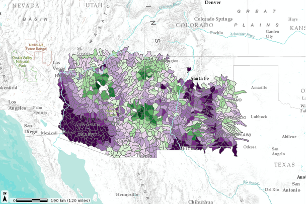Projections of Change in Carbon Consumed by Fire for Arizona and New ...