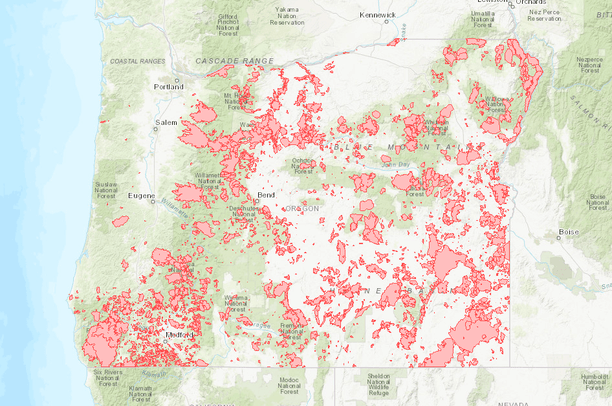 Interagency Fire Perimeter History - Oregon | Data Basin